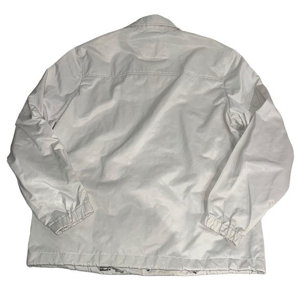 Zara Origins Rain Coat Windbreaker Men’s Size Medium Ivory Drawstring Waist - Picture 2 of 15